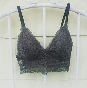 Olive Green Lace Bralette